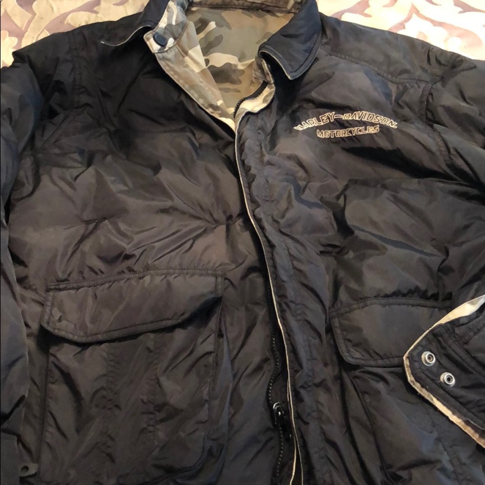 Reversible Large Harley-Davidson coat